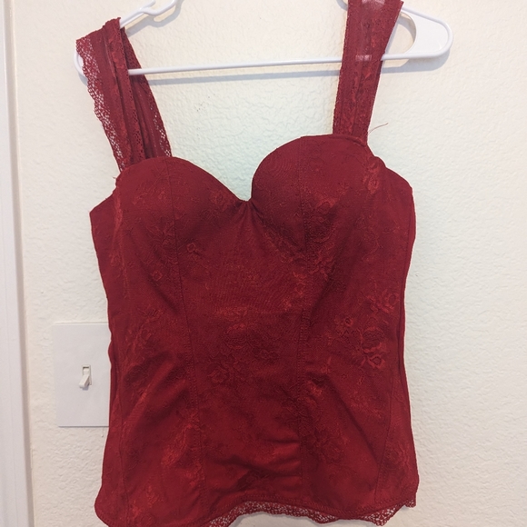 Spirit Tops - NWOT red bustier from spirit Halloween